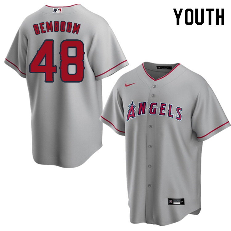 Nike Youth #48 Anthony Bemboom Los Angeles Angels Baseball Jerseys Sale-Gray